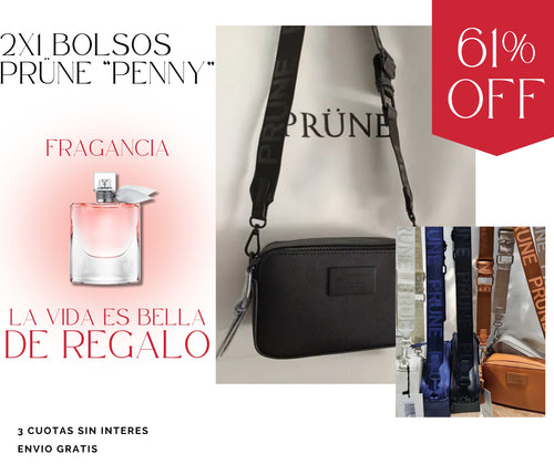 PRUNE 2X1: 2 Bolsos PRUNE + PERFUME DE REGALO